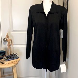 Misook Black Cardigan NWT